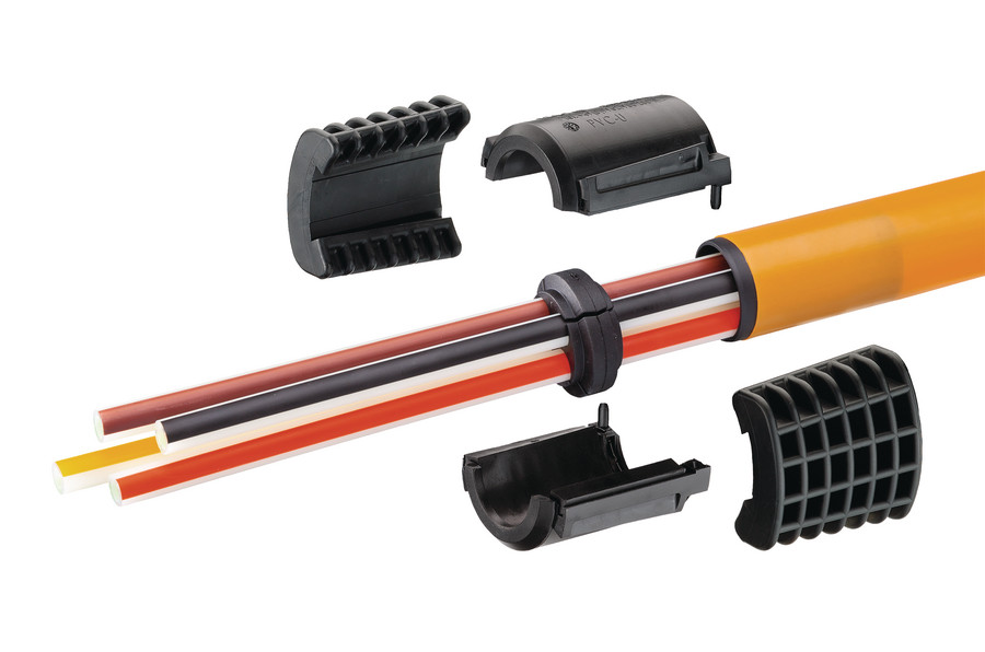 speedpipe tubo di rinforzo a terra SRV-G con EZA-t e Shi per installazioni di tubi in tubi.