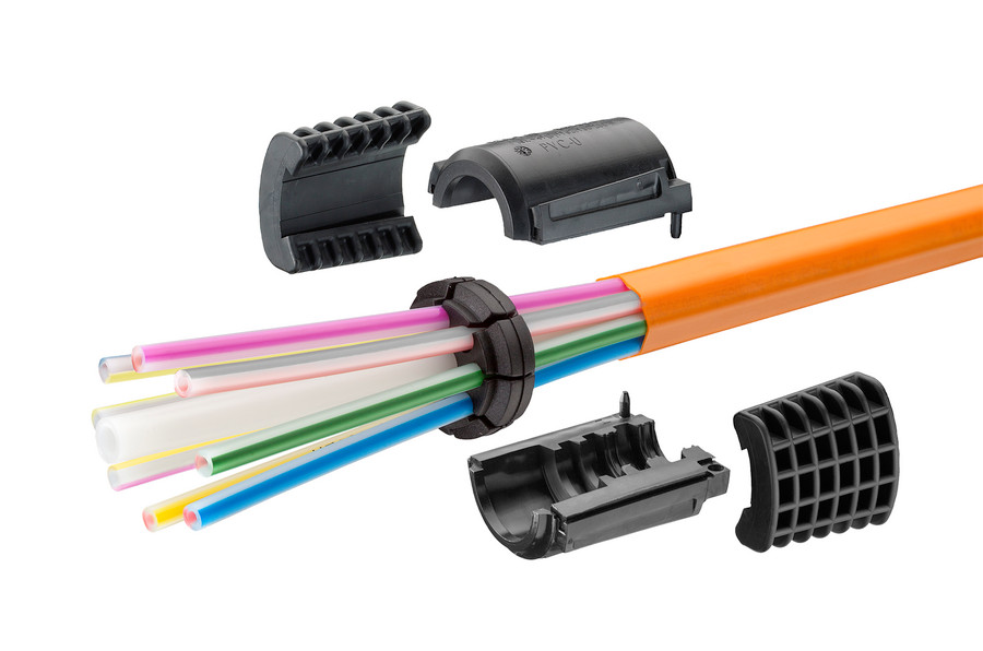 speedpipe tubo di rinforzo a terra SRV-G tc con EZA-t per l'interramento diretto.