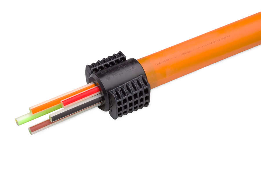 speedpipe terra di rinforzo per tubi SRV-G con EZA-t per installazioni di tubi in tubi.
